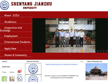 Tablet Screenshot of english.sjzu.edu.cn